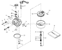 Part Location Diagram of 631983 Briggs and Stratton Carburetor